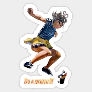 Do a kickflip Sticker